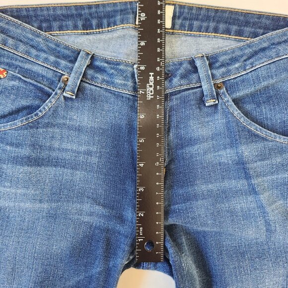 Hudson Jeans Bacara Cuffed Womens 28 Van Wash Low Rise Flap Pockets USA Made - Picture 5 of 10